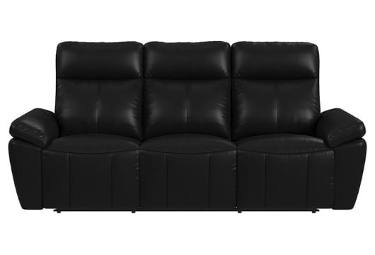 Picture of Sable Black Leather Reclining Sofa