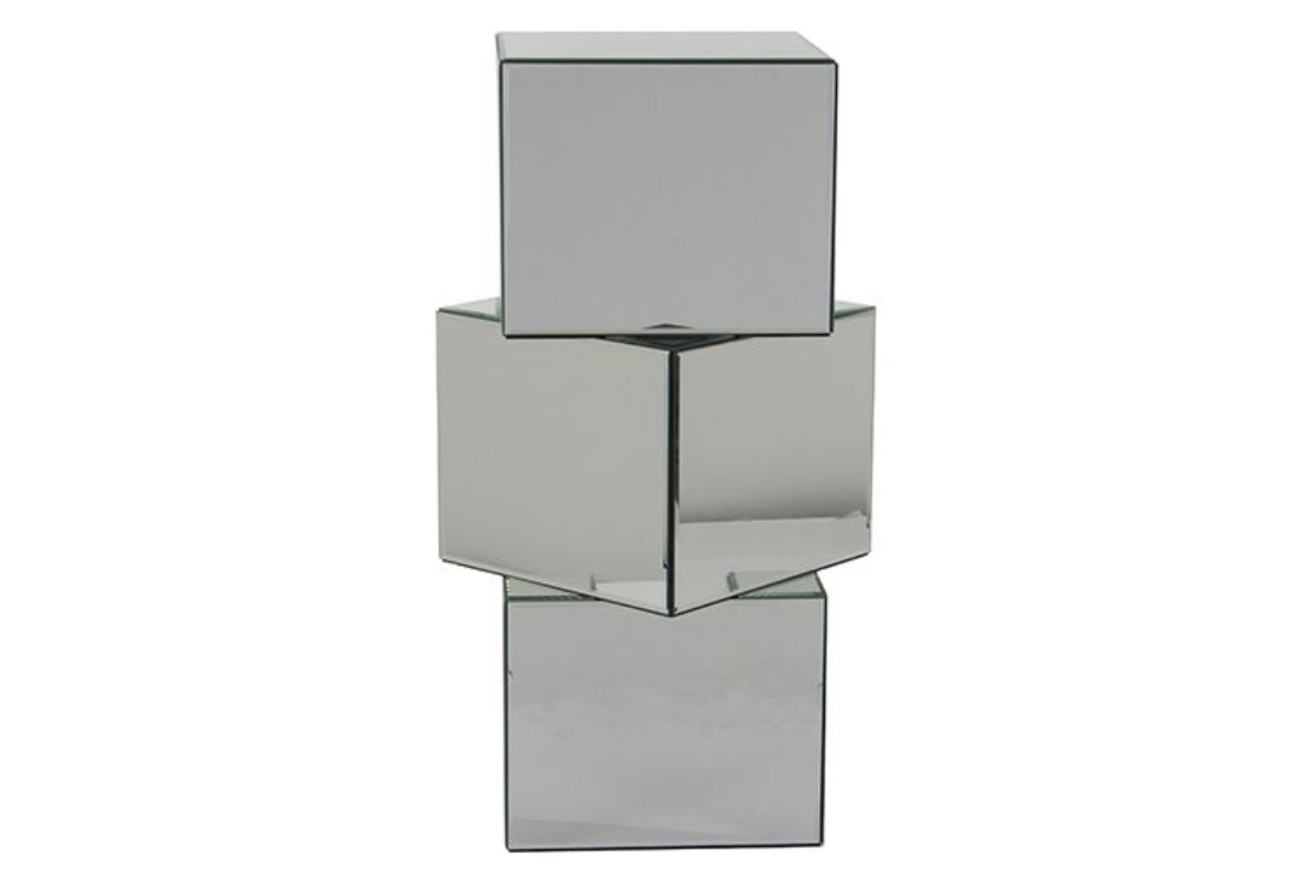 Picture of Stacked Cube Mirror Accent Table