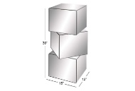 Picture of Stacked Cube Mirror Accent Table