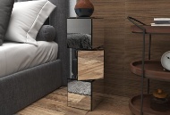 Picture of Stacked Cube Mirror Accent Table