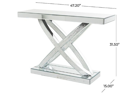 Picture of Geometric Mirror Console Table