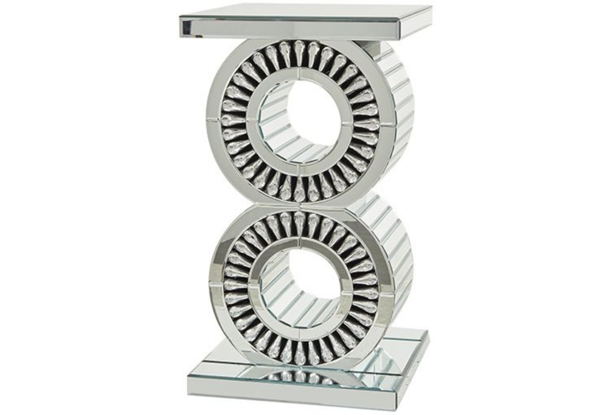 Picture of Crystal Embellished Mirror Accent Table