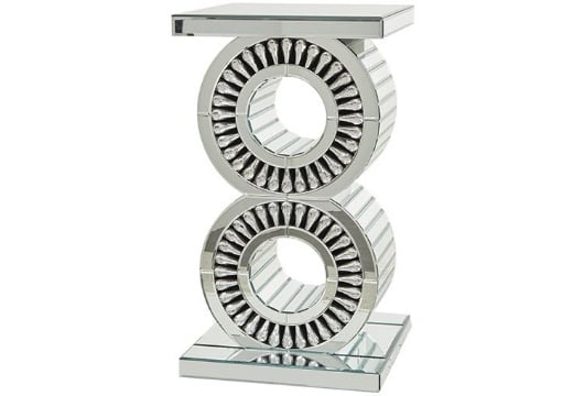 Picture of Crystal Embellished Mirror Accent Table
