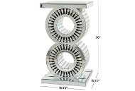 Picture of Crystal Embellished Mirror Accent Table