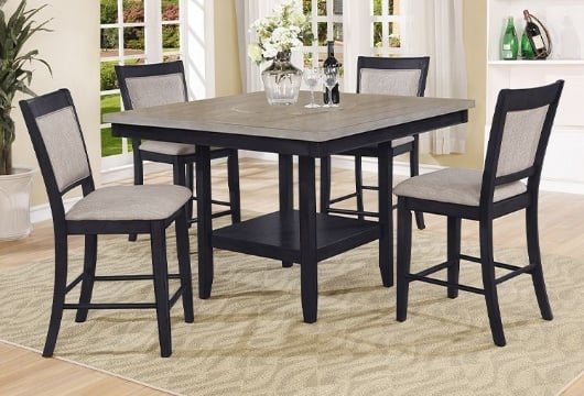 Picture of Tinsley Grey 5 PC Counter Height Dining Room