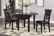 Picture of Gia Ebony 3 PC Dropleaf Dining Set
