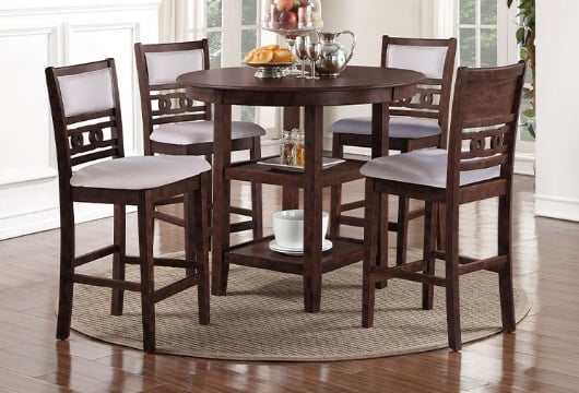 Picture of Gia Cherry 5 PC Counter Height Dining Room