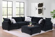 Picture of Aquarius Black Ottoman