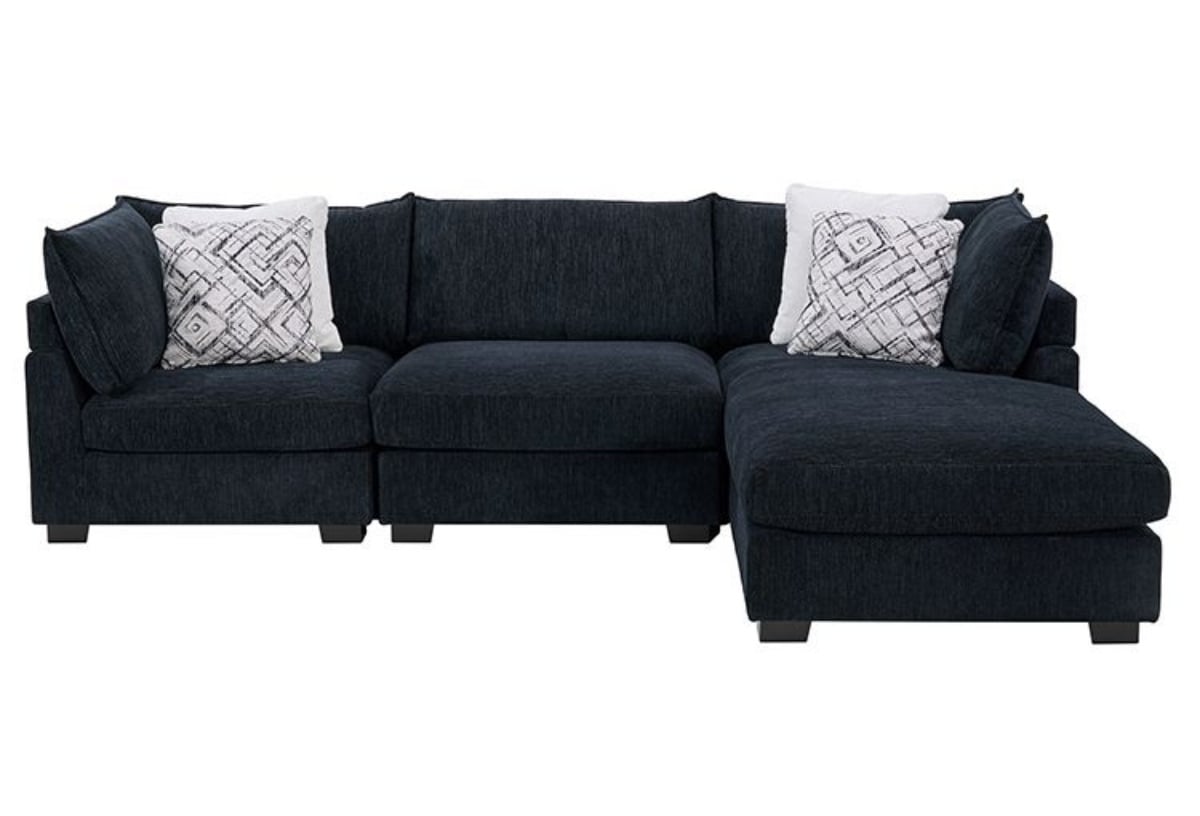 Picture of Aquarius Black Modular 4 PC Sectional