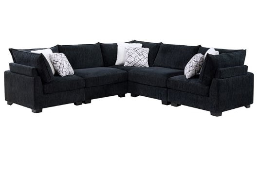 Picture of Aquarius Black Modular 5 PC Sectional