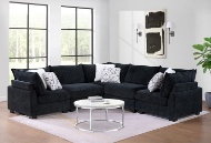 Picture of Aquarius Black Modular 5 PC Sectional
