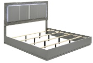 Picture of Elara Grey 3 PC King LED Bed