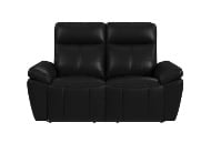 Picture of Sable Black Leather Reclining Sofa & Loveseat