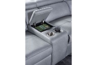 Picture of Typhoon Power Reclining Sectional With Pull Out Ottoman
