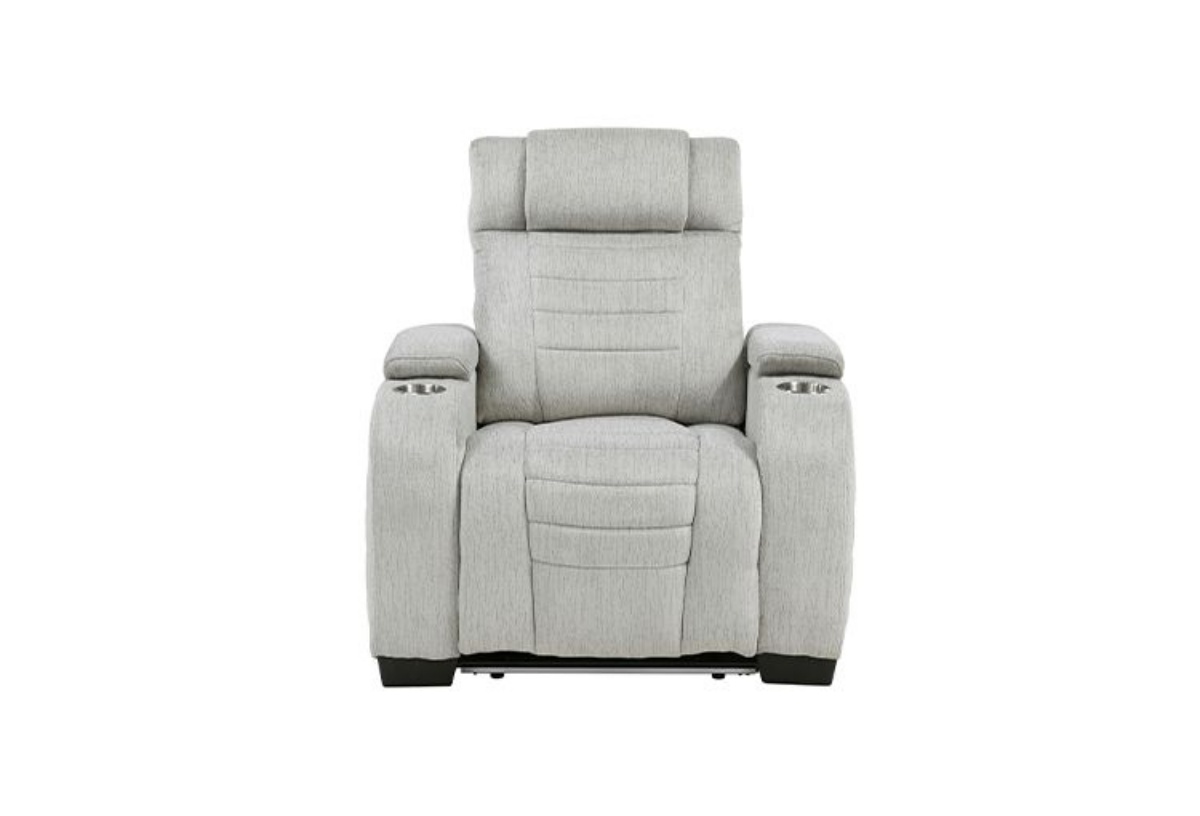 Picture of Ronan Grey Recliner With LED Lights