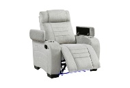 Picture of Ronan Grey Recliner With LED Lights