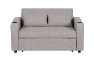 Picture of Loren Grey Convertible Sleeper Loveseat