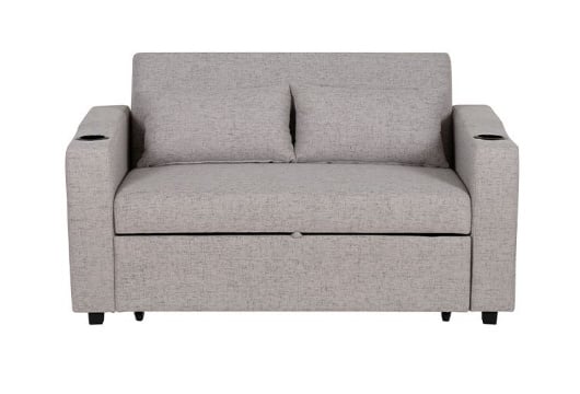 Picture of Loren Grey Convertible Sleeper Loveseat