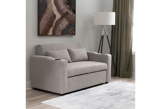 Picture of Loren Grey Convertible Sleeper Loveseat