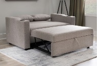 Picture of Loren Grey Convertible Sleeper Loveseat