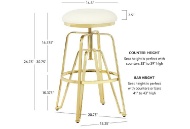 Picture of Toby Gold Barstool