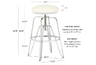 Picture of Toby Chrome Adjustable Barstool