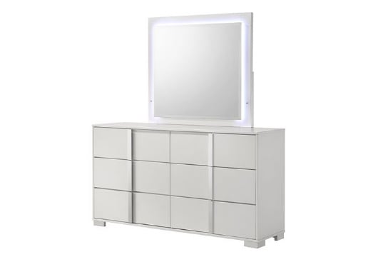 Picture of Stardust White Dresser & Mirror 