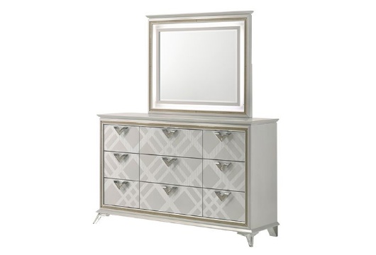 Picture of Athena White Dresser & Mirror