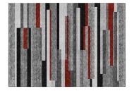 Picture of Keys Black/Red Accent Rug