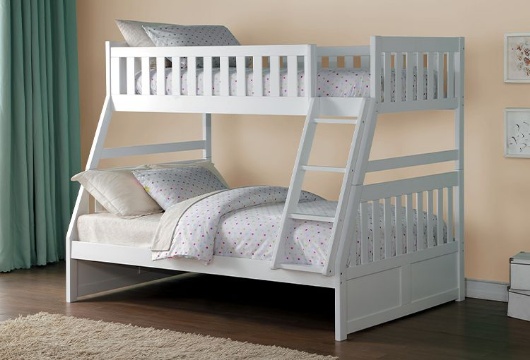 Picture of Orion White Twin/Full Bunk Bed