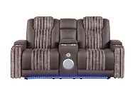 Picture of Pepe Mocha Dual Power Reclining Sofa & Loveseat