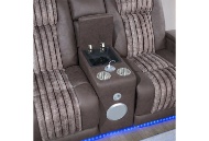 Picture of Pepe Mocha Dual Power Reclining Sofa & Loveseat