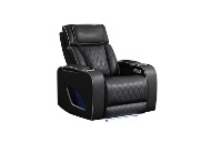 Picture of Matrix Black Power Recliner With Massage & LED Lights