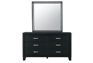 Picture of Reid Black Dresser & Mirror With LED Lights