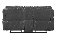 Picture of Winslow Grey Reclining Console Loveseat