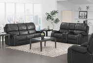 Picture of Winslow Grey Reclining Console Loveseat