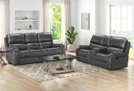 Picture of Winslow Grey Reclining Sofa & Console Loveseat