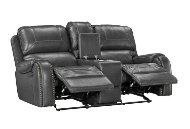 Picture of Winslow Grey Reclining Sofa & Console Loveseat