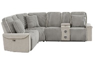 Picture of Mariner Grey Power Reclining Sectional With Bluetooth