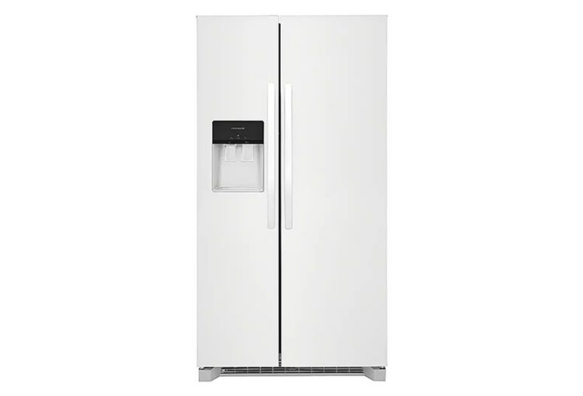 Frigidaire サイドバイサイド冷蔵庫 ホワイト Frigidaire 25.6 CU. FT. White Side-by-Side Refrigerator with