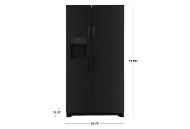 Picture of Frigidaire 25.6 CU. FT. Black Side-by-Side Refrigerator 