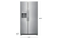 Picture of Frigidaire 25.6 CU. FT. Stainless Steel Side-by-Side Refrigerator 