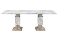 Picture of Leah Faux Marble/Natural 5 PC Dining Room
