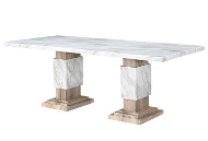 Picture of Leah Faux Marble/Natural 5 PC Dining Room