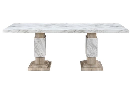 Picture of Leah Faux Marble/Natural 7 PC Dining Room