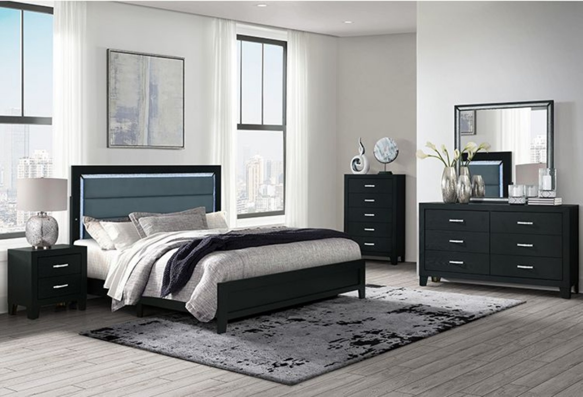 Picture of Reid Black 5 PC Full Bedroom