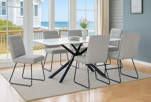 Picture of Panda Sintered Stone Dining Table