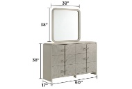 Picture of Amber Grey Dresser & Mirror