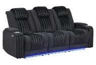 Picture of Pepe Black Dual Power Reclining Sofa & Loveseat