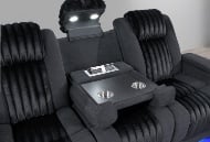 Picture of Pepe Black Dual Power Reclining Sofa & Loveseat